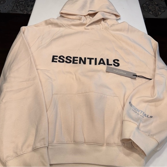 Fear Of God Essentials Hoodie Cream Size Large FOG Brand New NWT - Picture 11 of 11